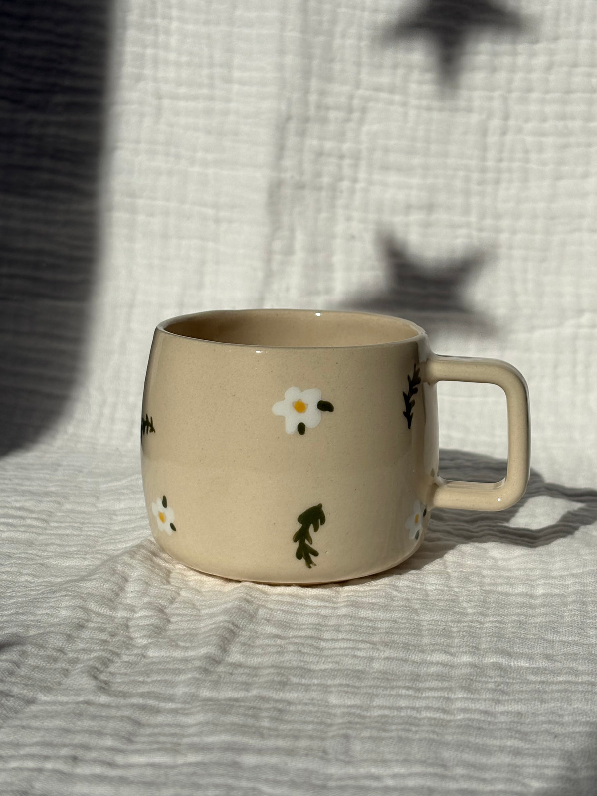 Dainty Flower & Leaf Espresso Cup