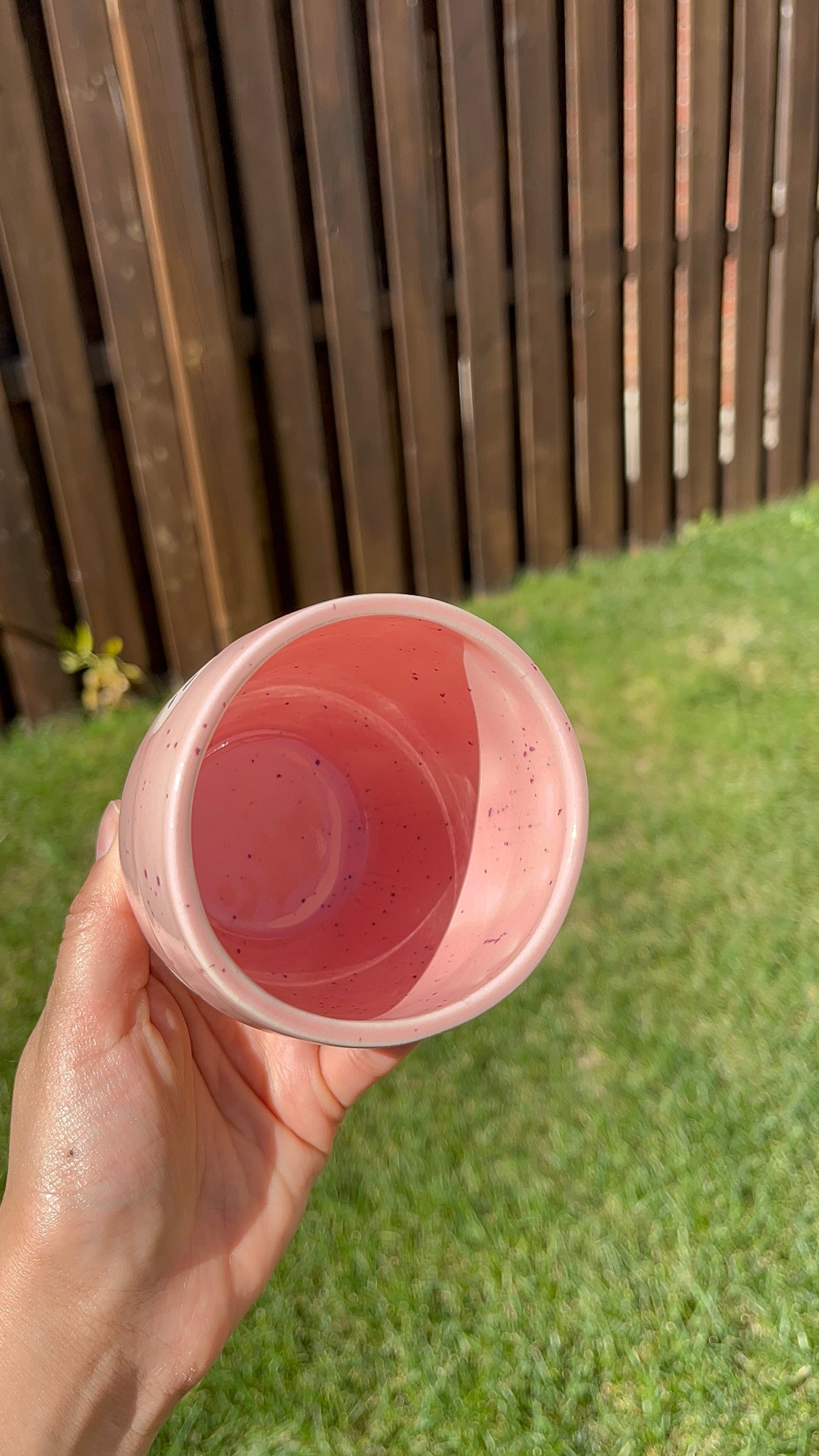 Pink Speckle Ghost Tumbler