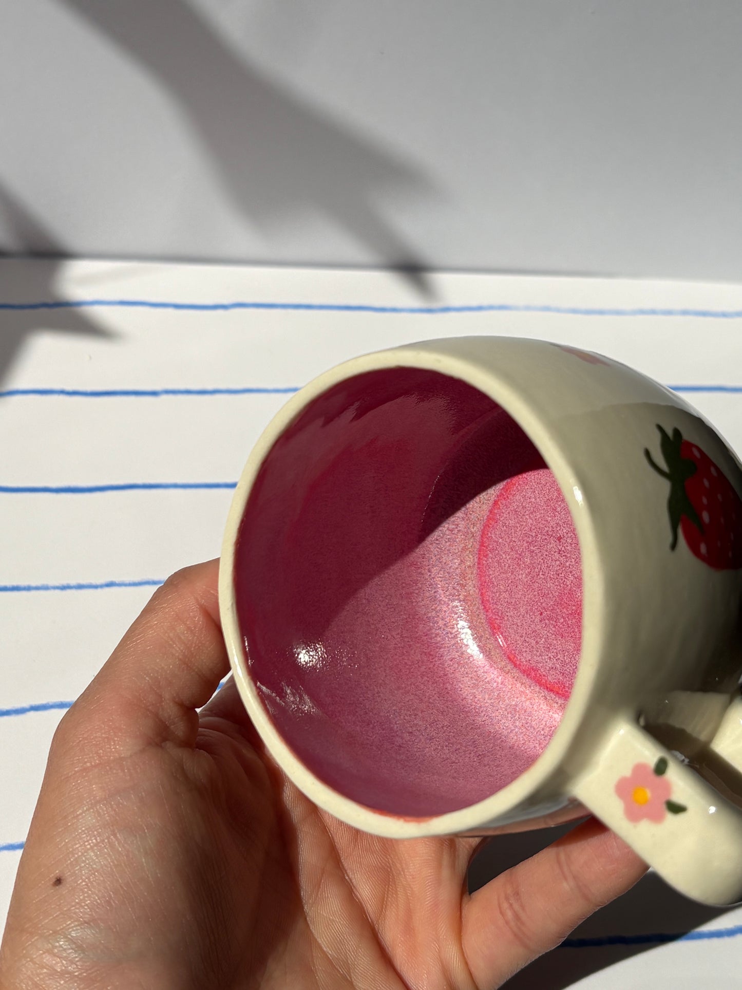 Strawberry & Flower Espresso Cup