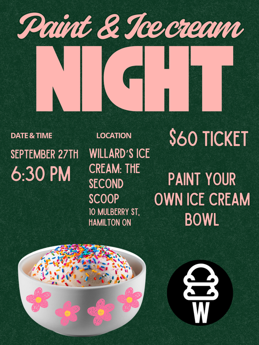 Paint & Ice Cream Night at Willard’s