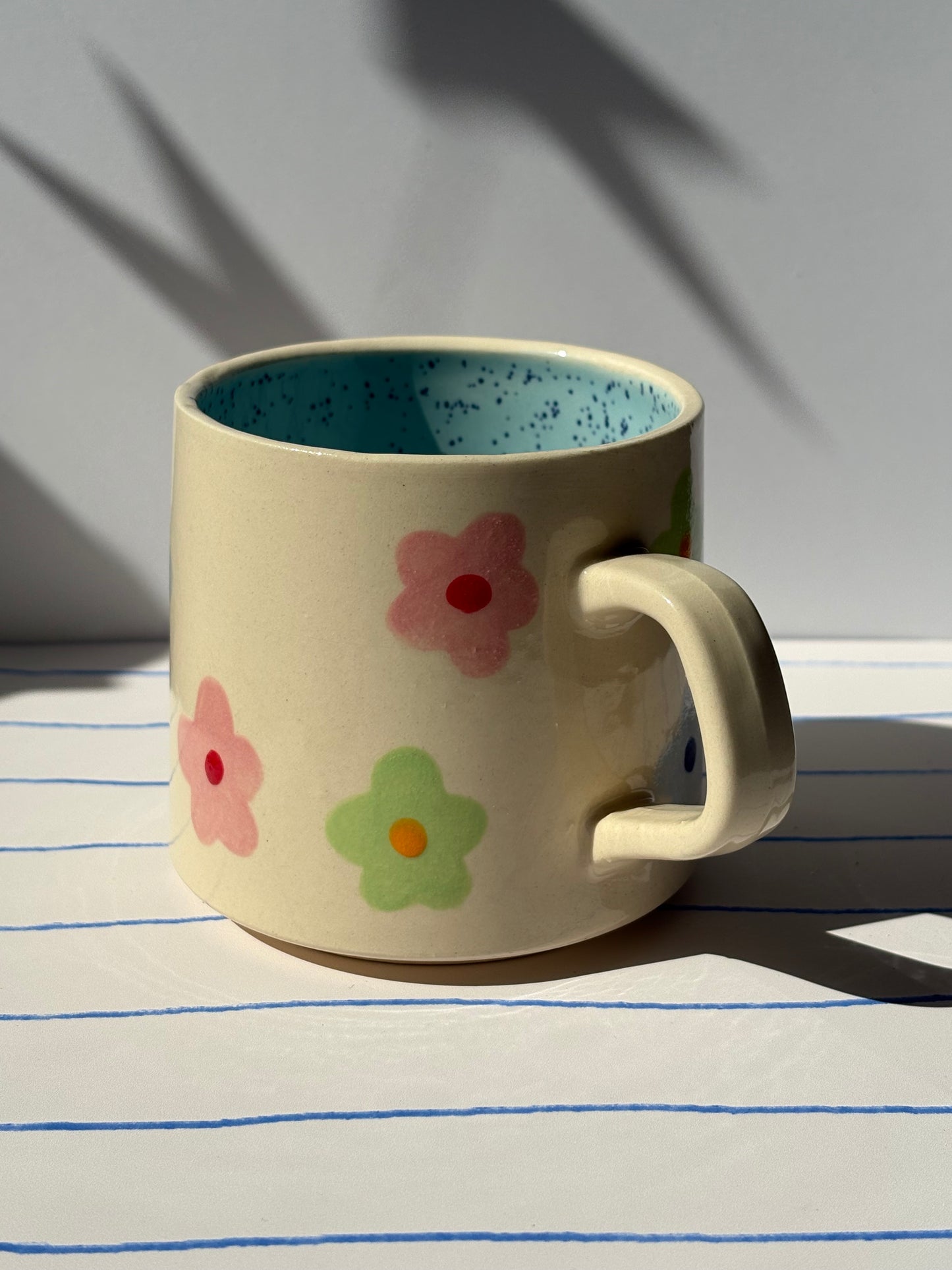 Colourful Pastel Flowers Mug
