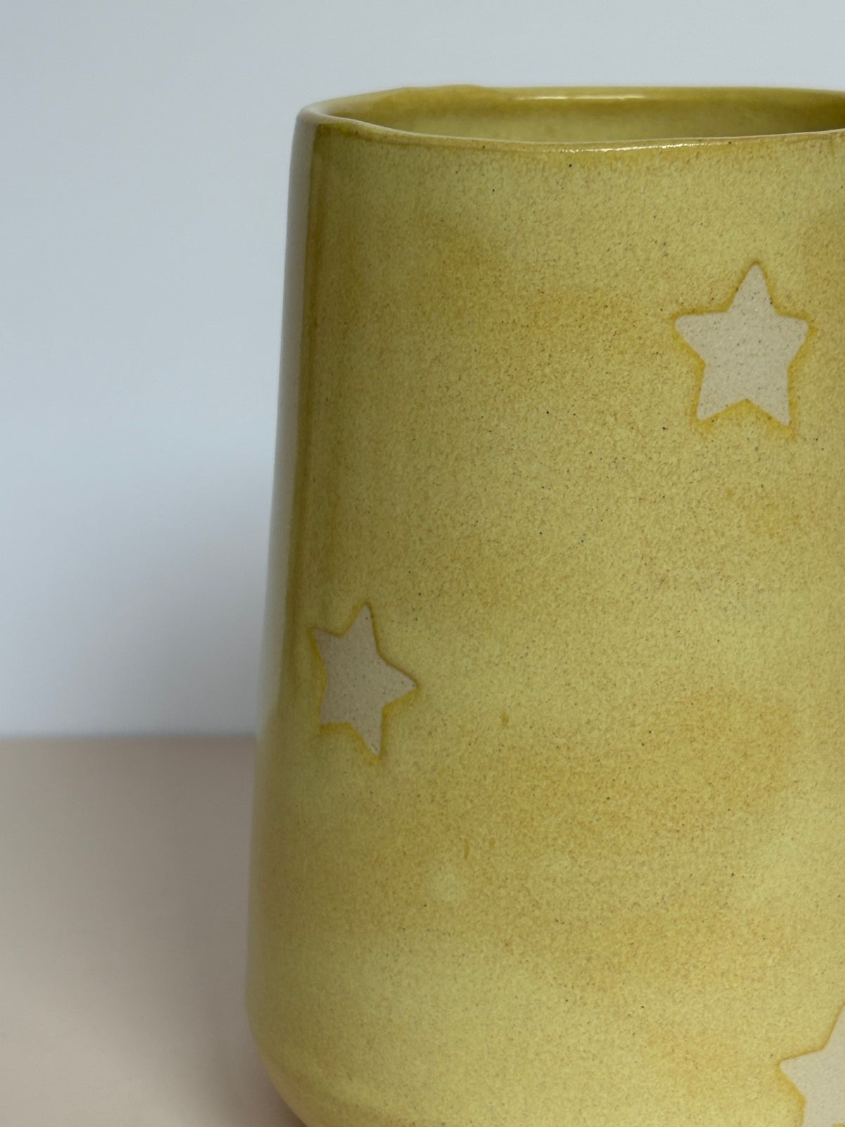Butter Yellow Stars Tumbler Cup