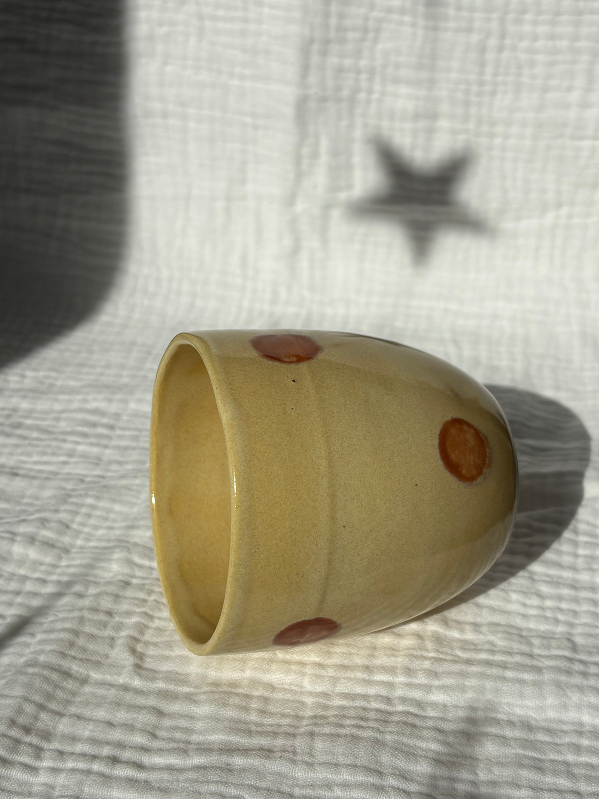 Yellow & Cinnamon Tumbler cup