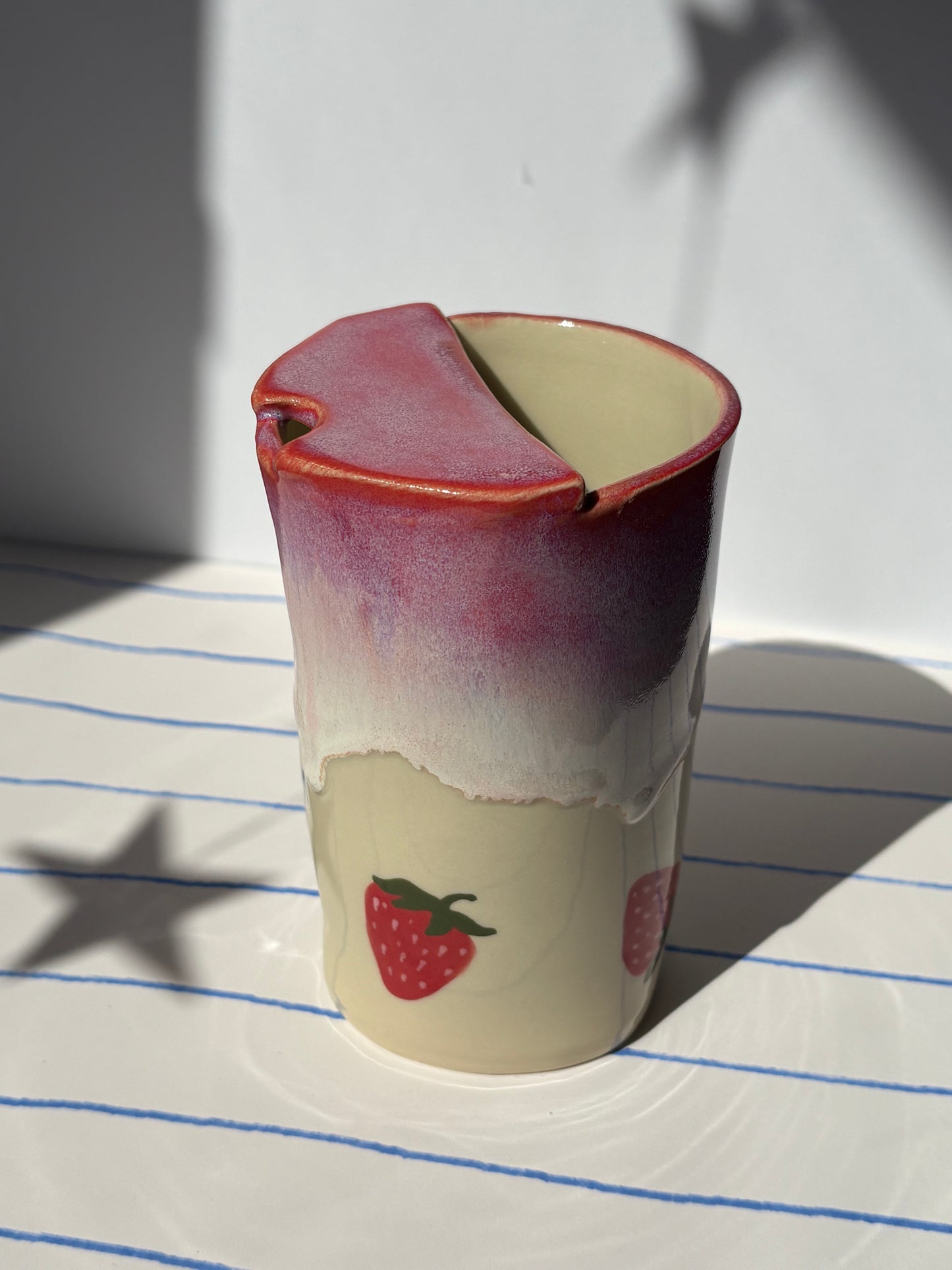 Strawberry Milkshake To-Go Cup