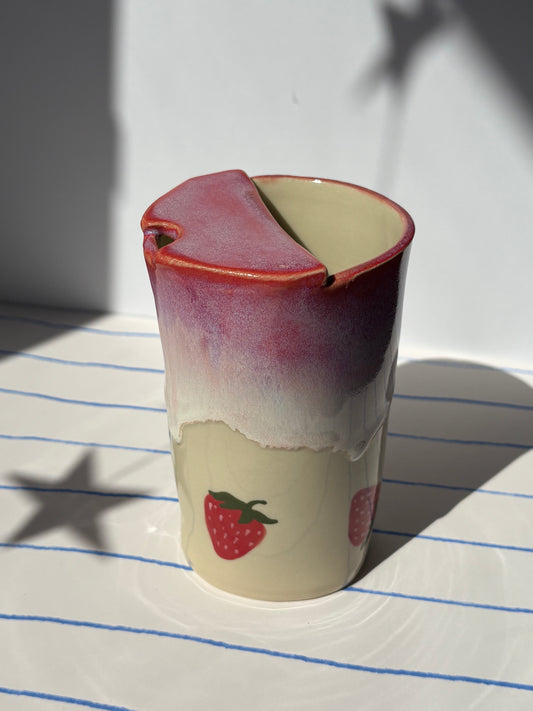 Strawberry Milkshake To-Go Cup