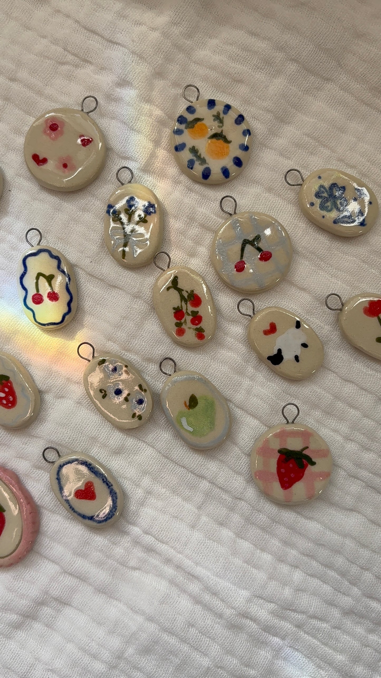 Hand Painted Charm Necklace