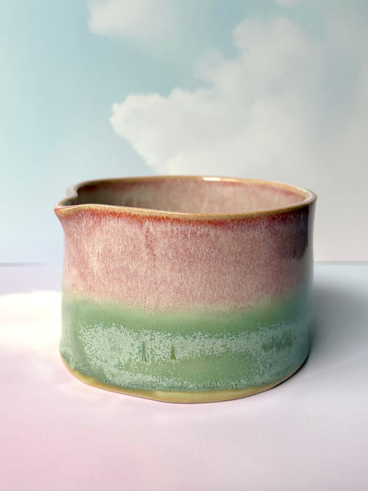 Strawberry Froth Matcha Bowl