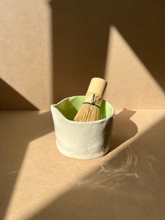 Ceramic Green Matcha Bowl