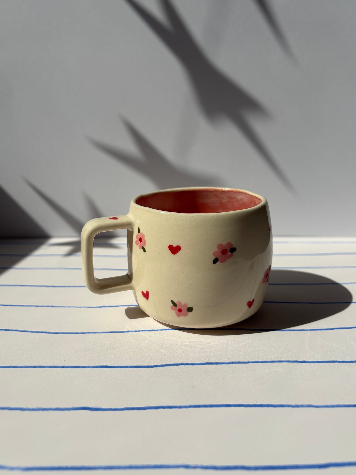Dainty Pink Flower Espresso Cup