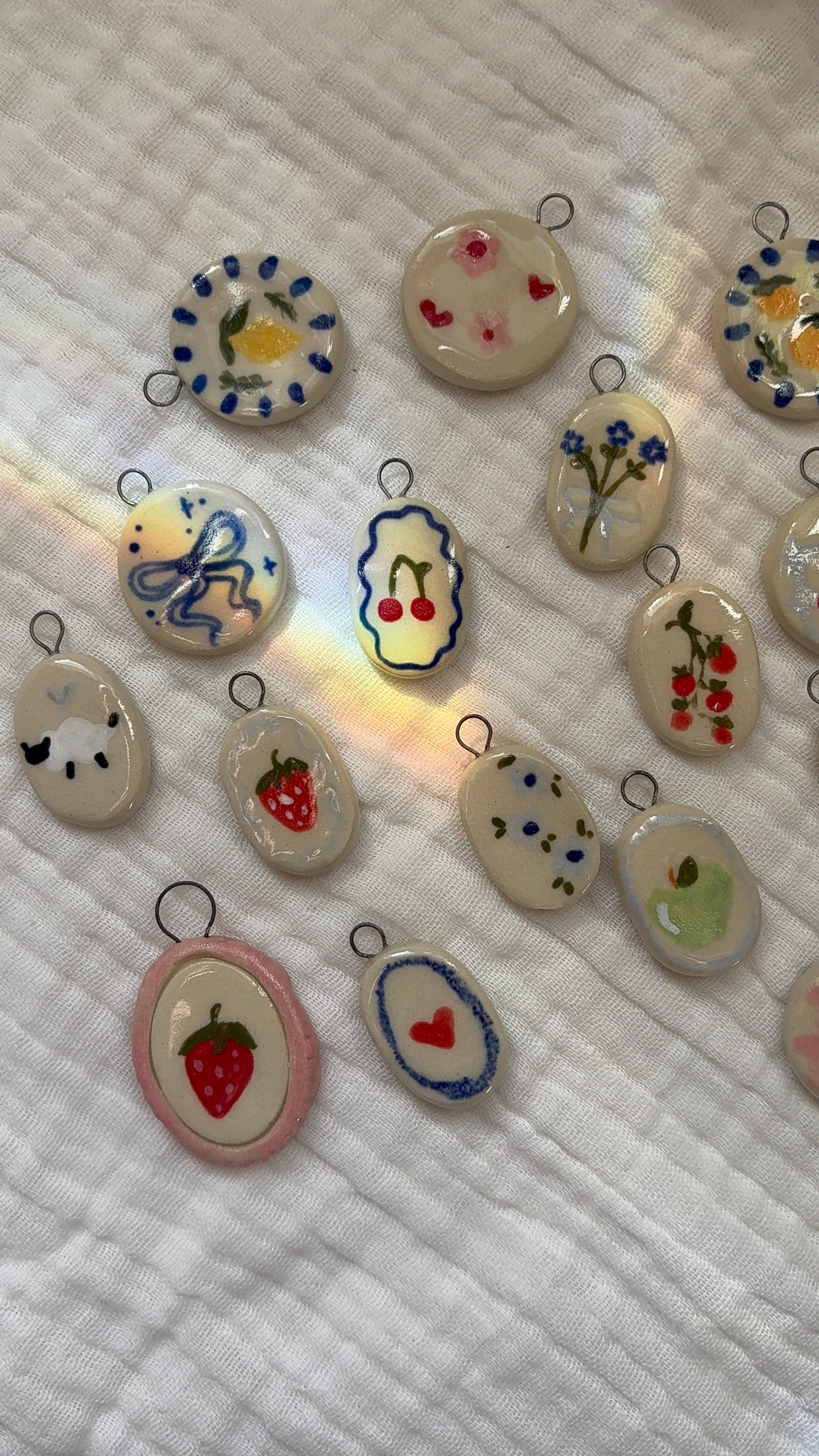 Hand Painted Charm Necklace