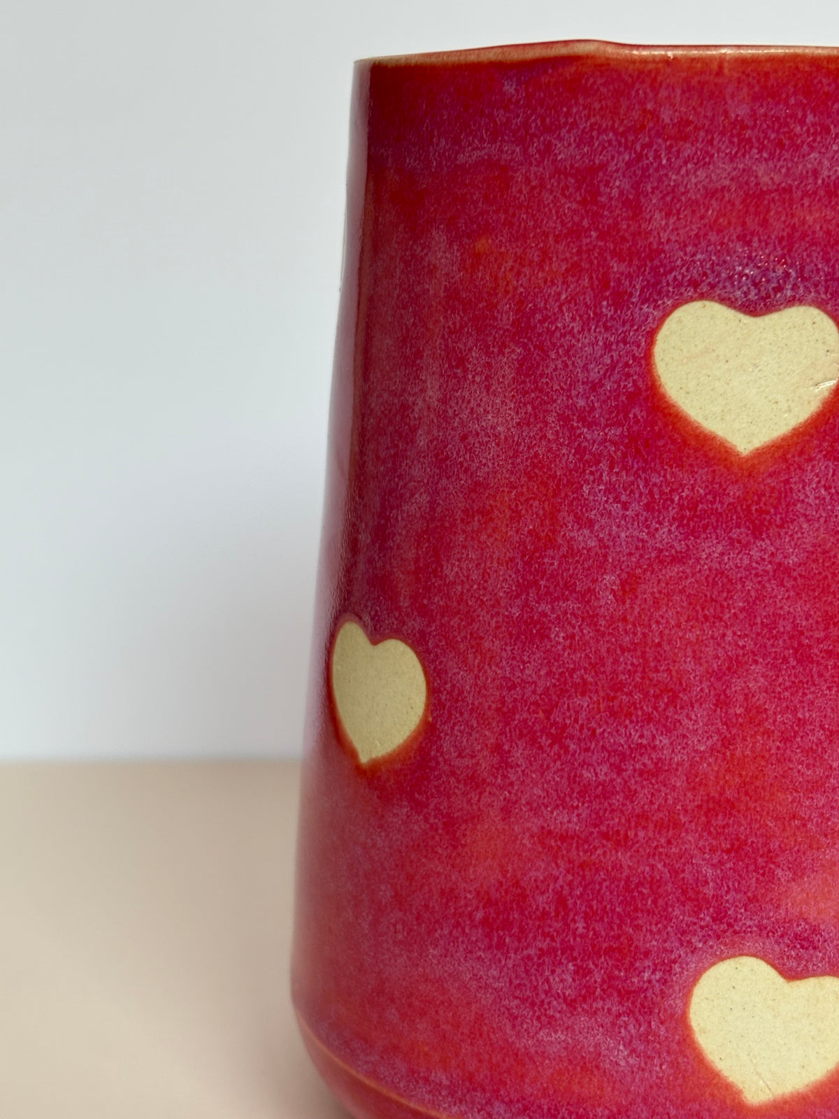 Pink Hearts Tumbler Cup