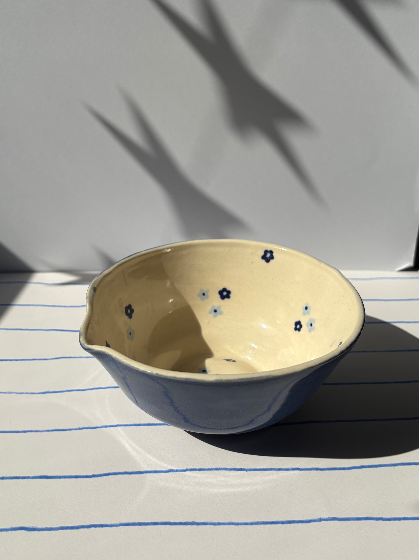 Dainty Blue Flowers Matcha Bowl