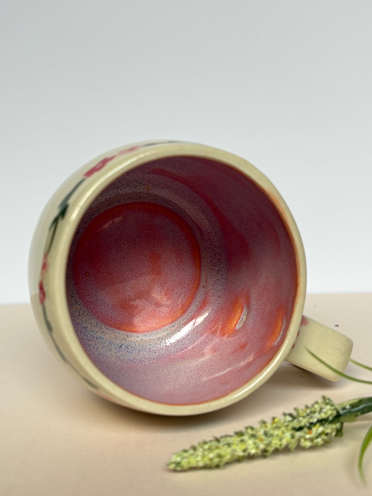 Floral Vine Espresso Cup Pink