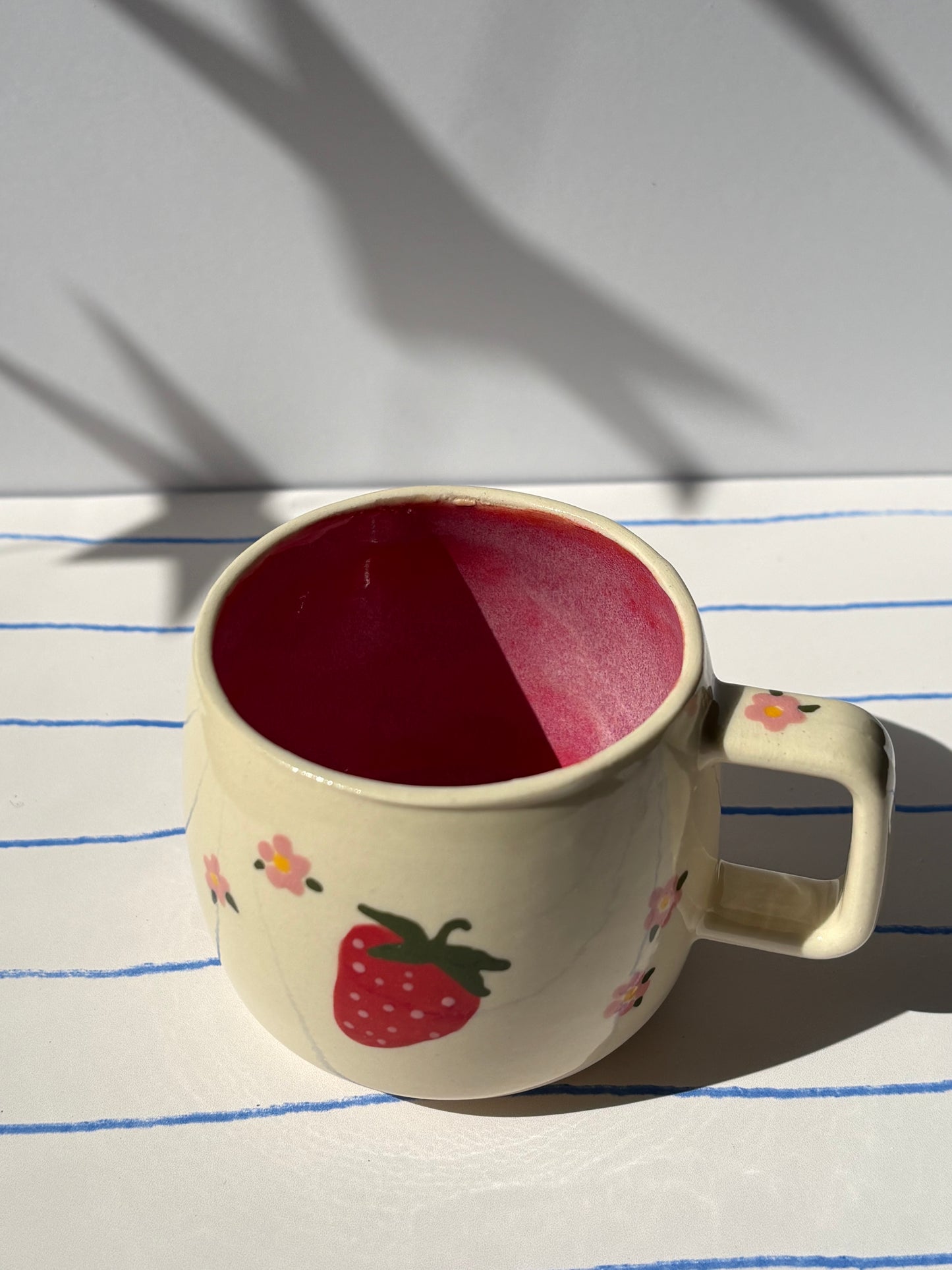 Strawberry & Flower Espresso Cup