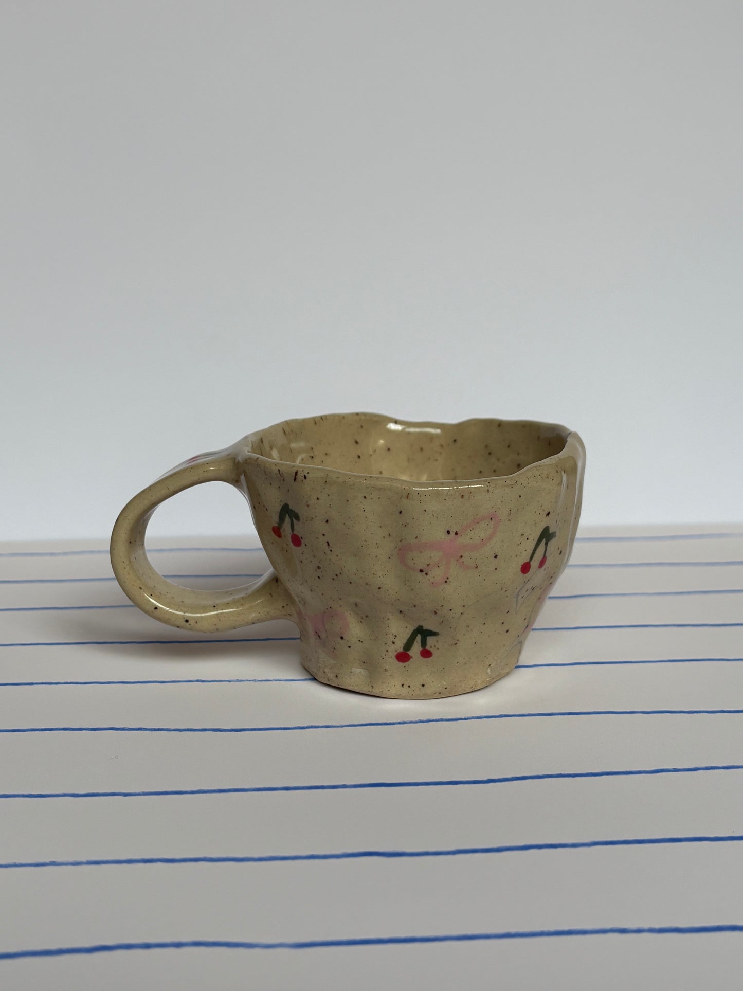 Speckled Cherries Espresso Mug
