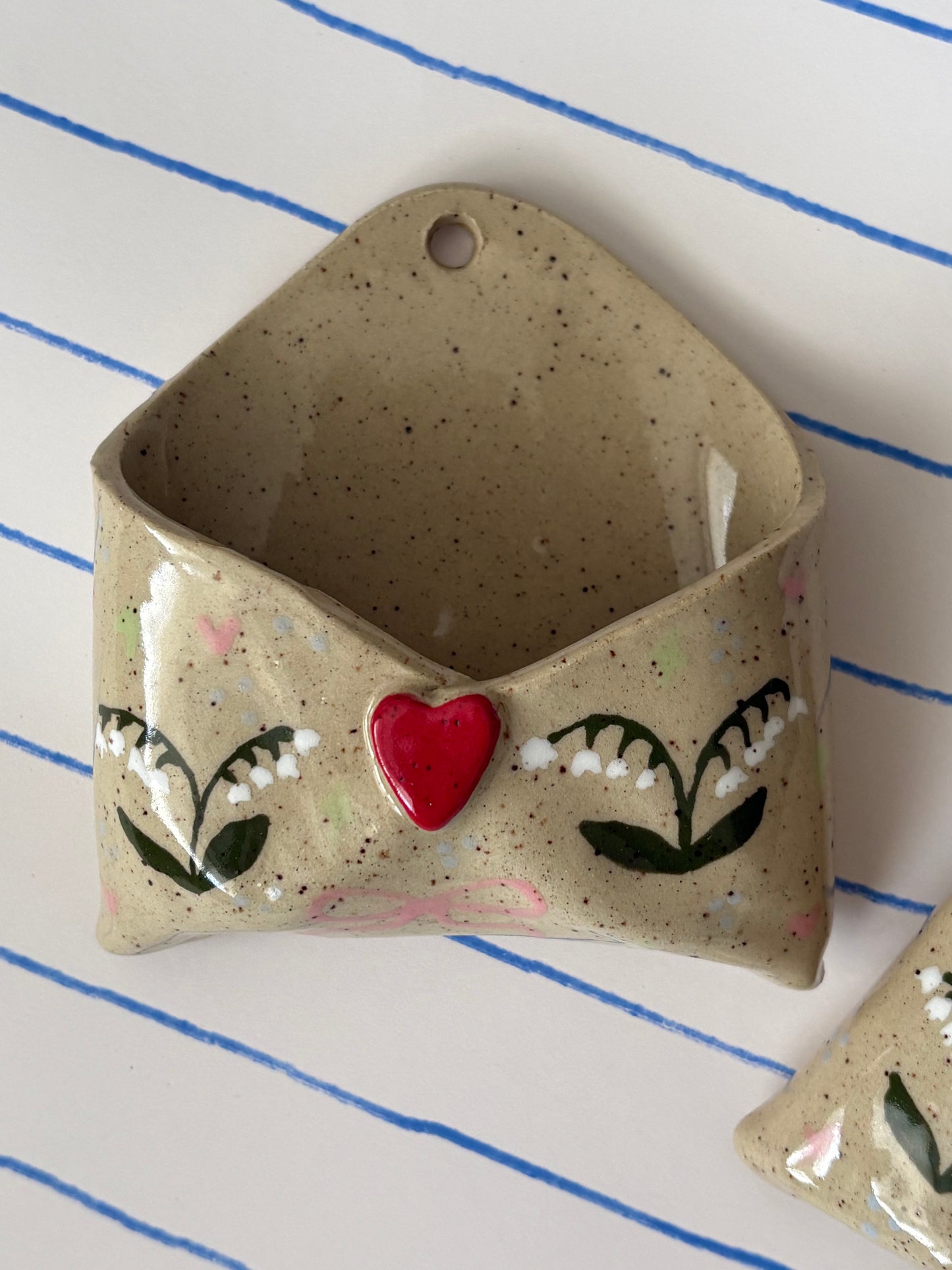 Lily of The Valley Ceramic Wall Envelope