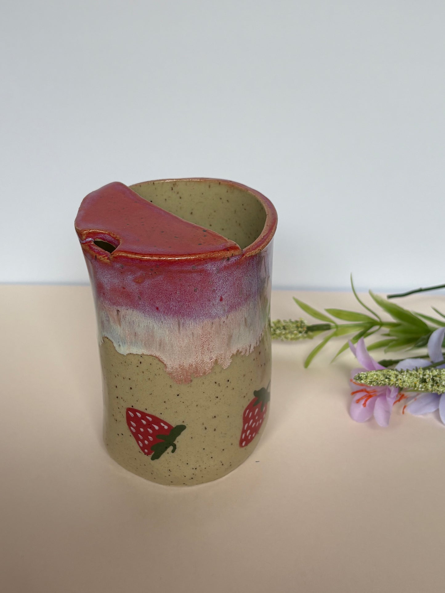 Strawberry Milkshake To-Go Cup