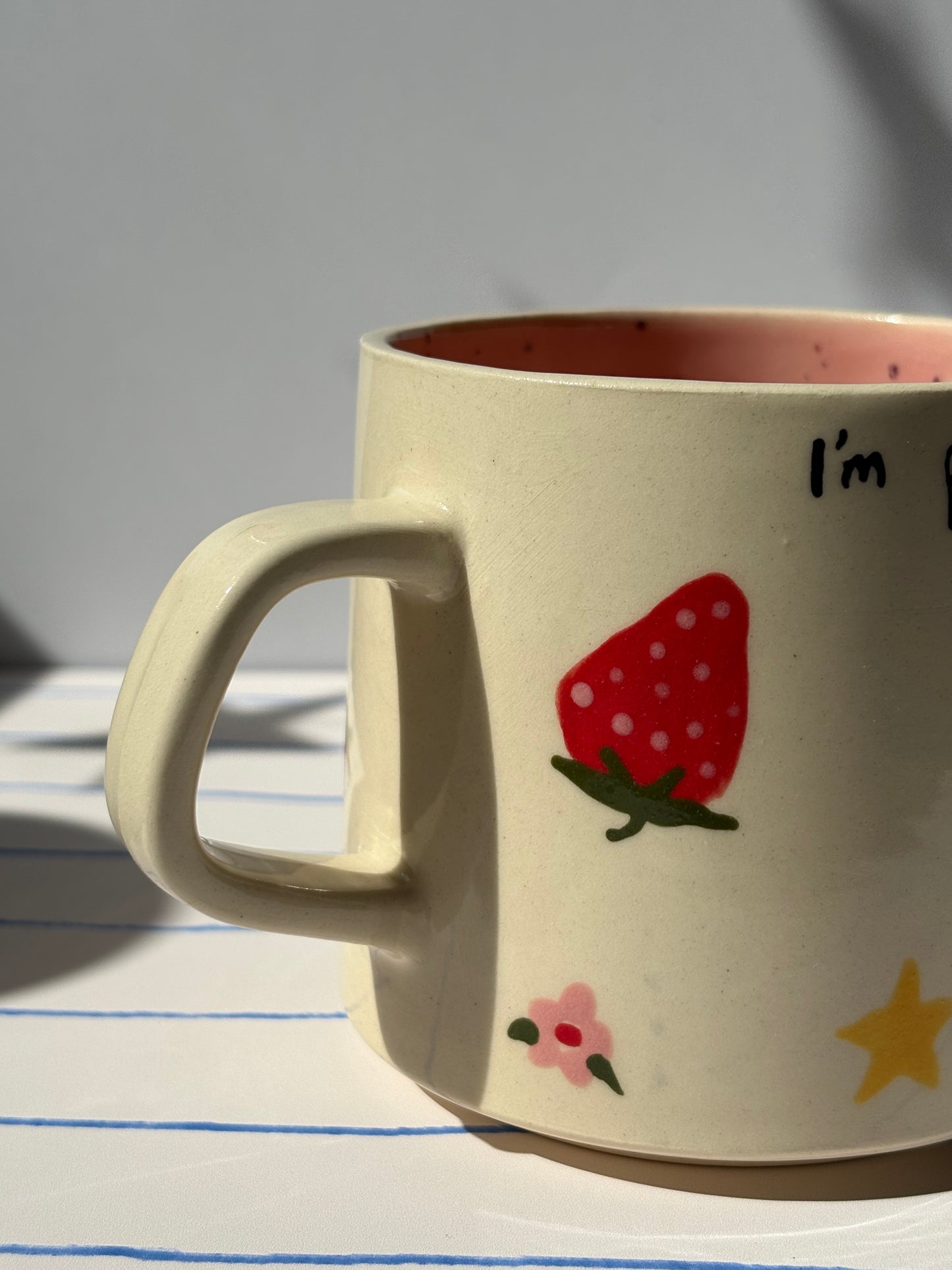 Strawberry “I’m Proud of You” Mug