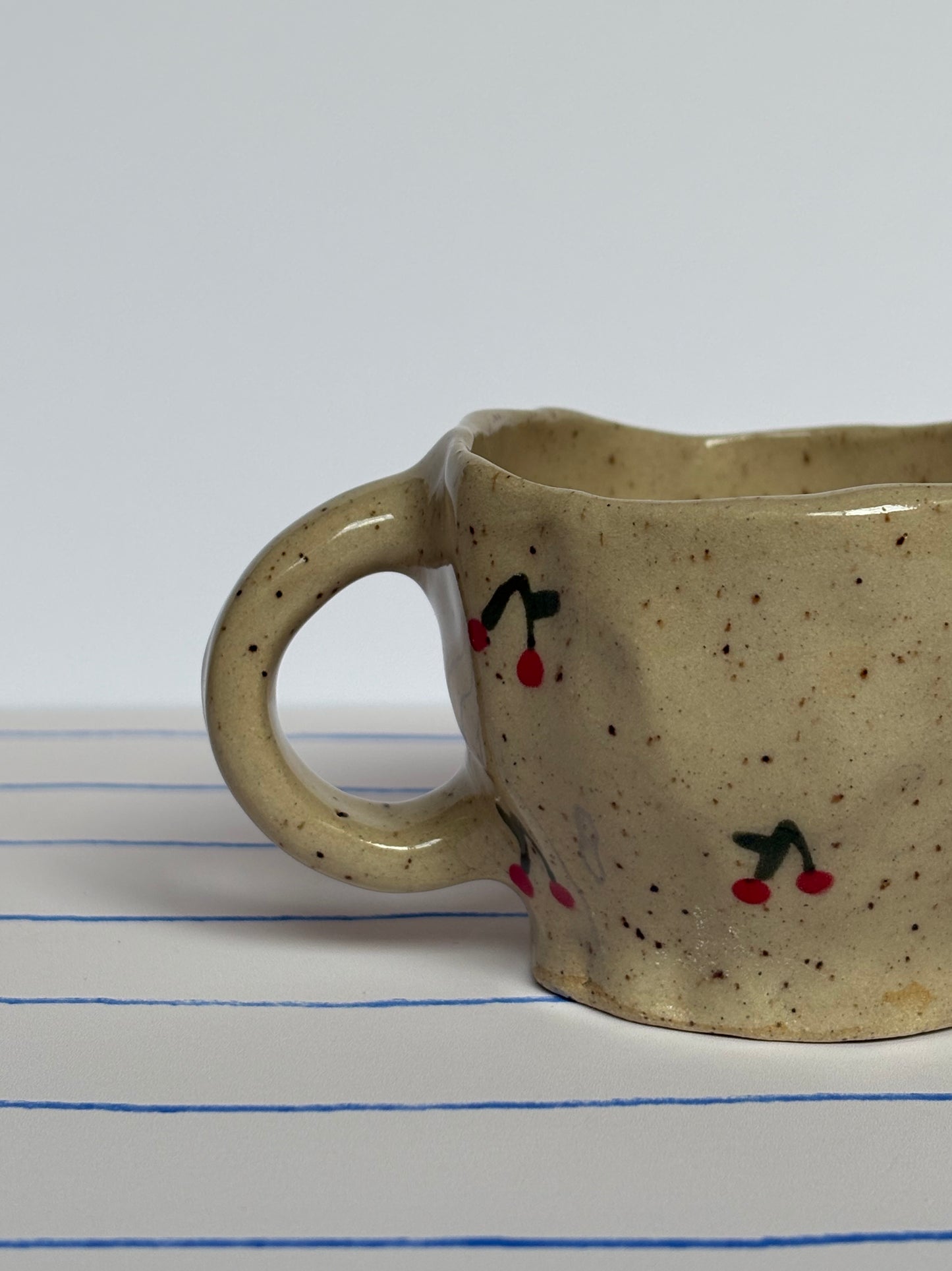 Speckled Cherries Espresso Mug