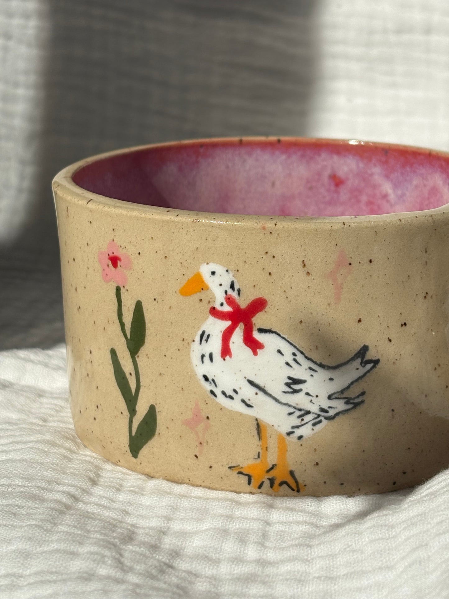 Goose & Flower Mug