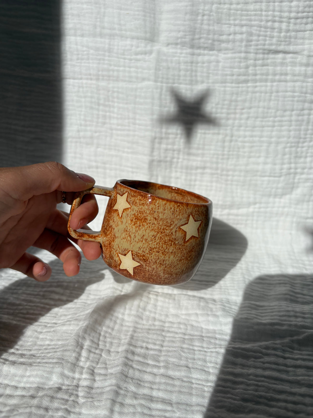 Caramel Syrup Stars Espresso Cup