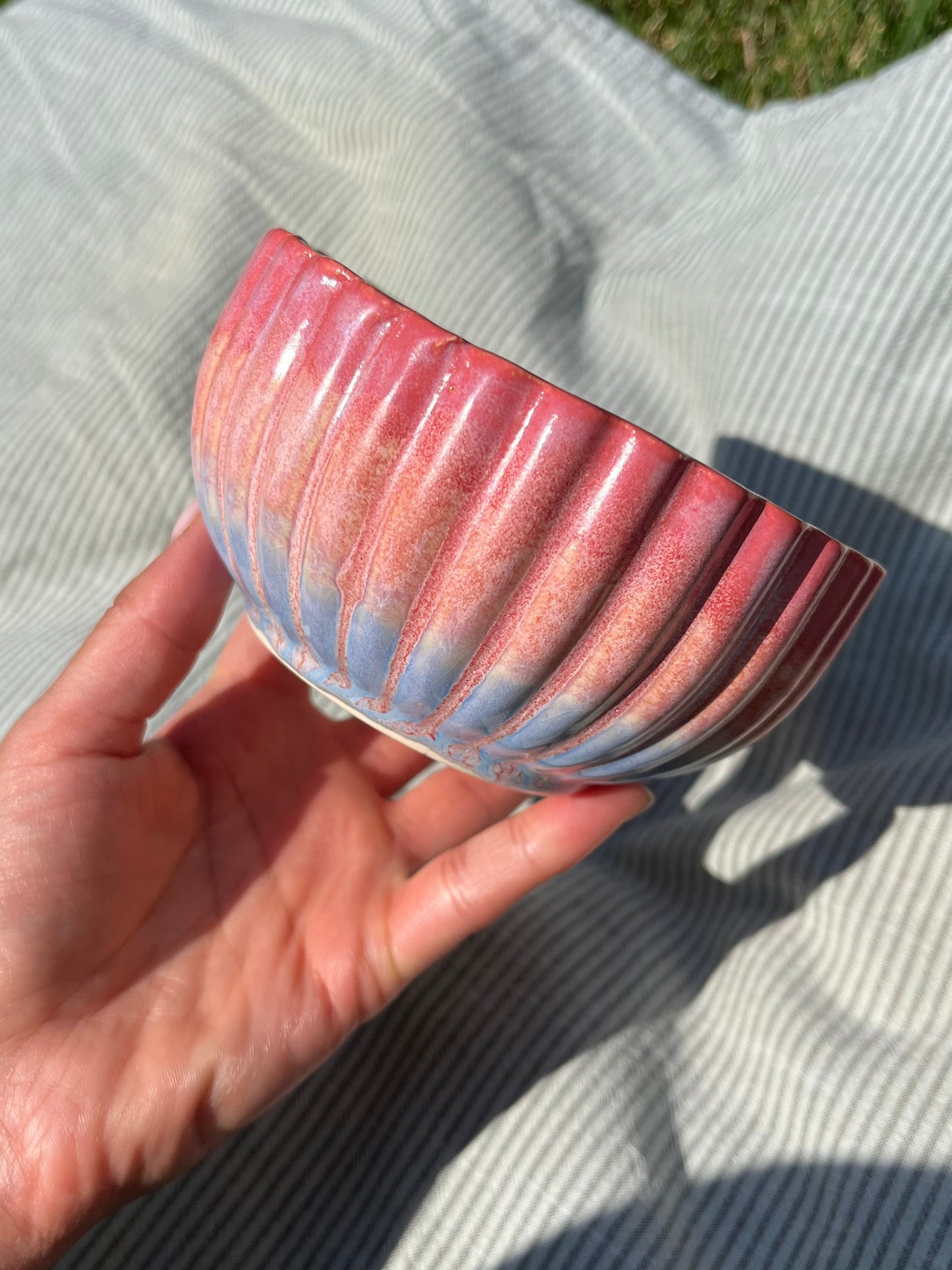 Pink and Blue Bowl