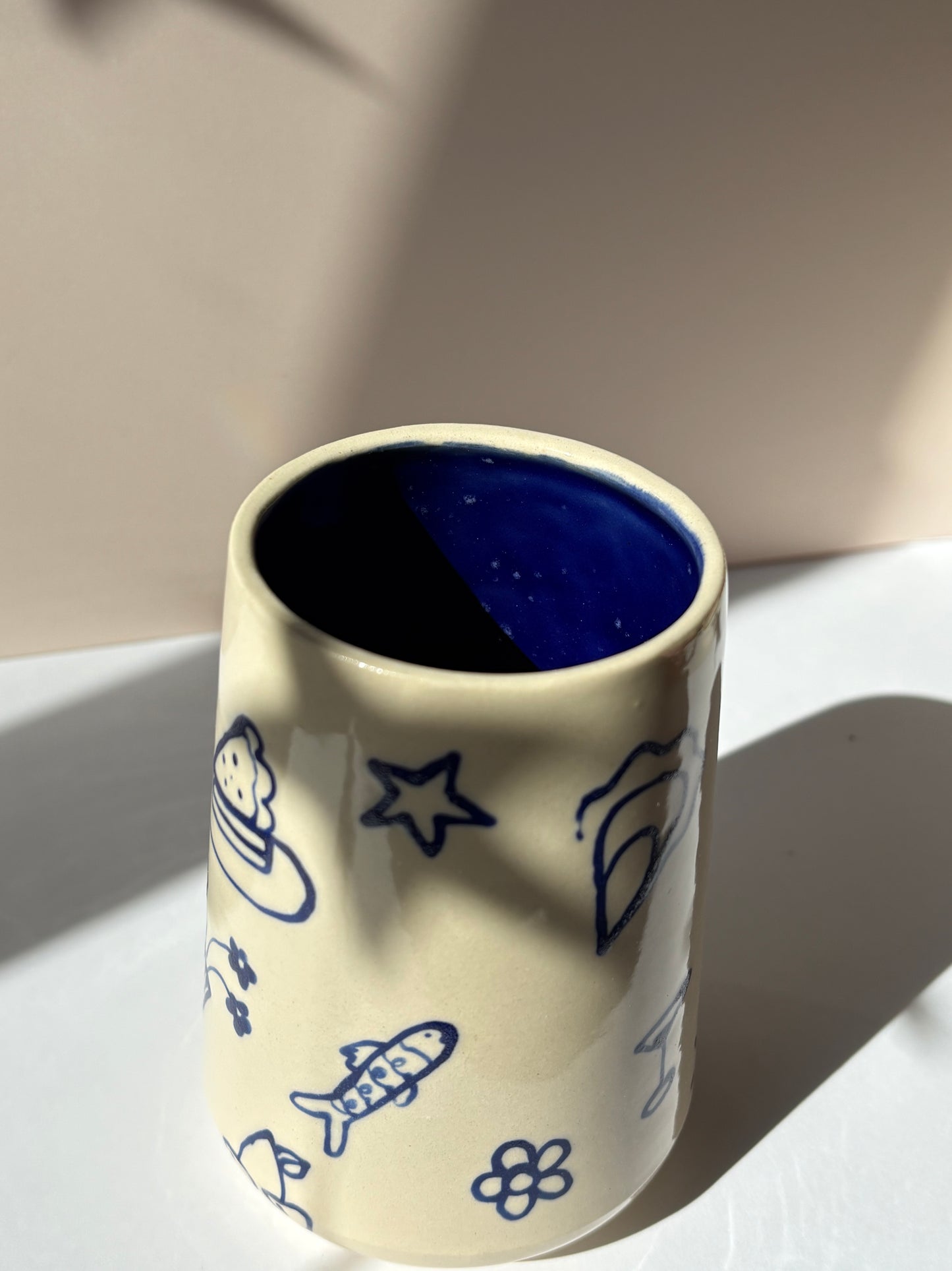 Coastal Doodles Tumbler Cup