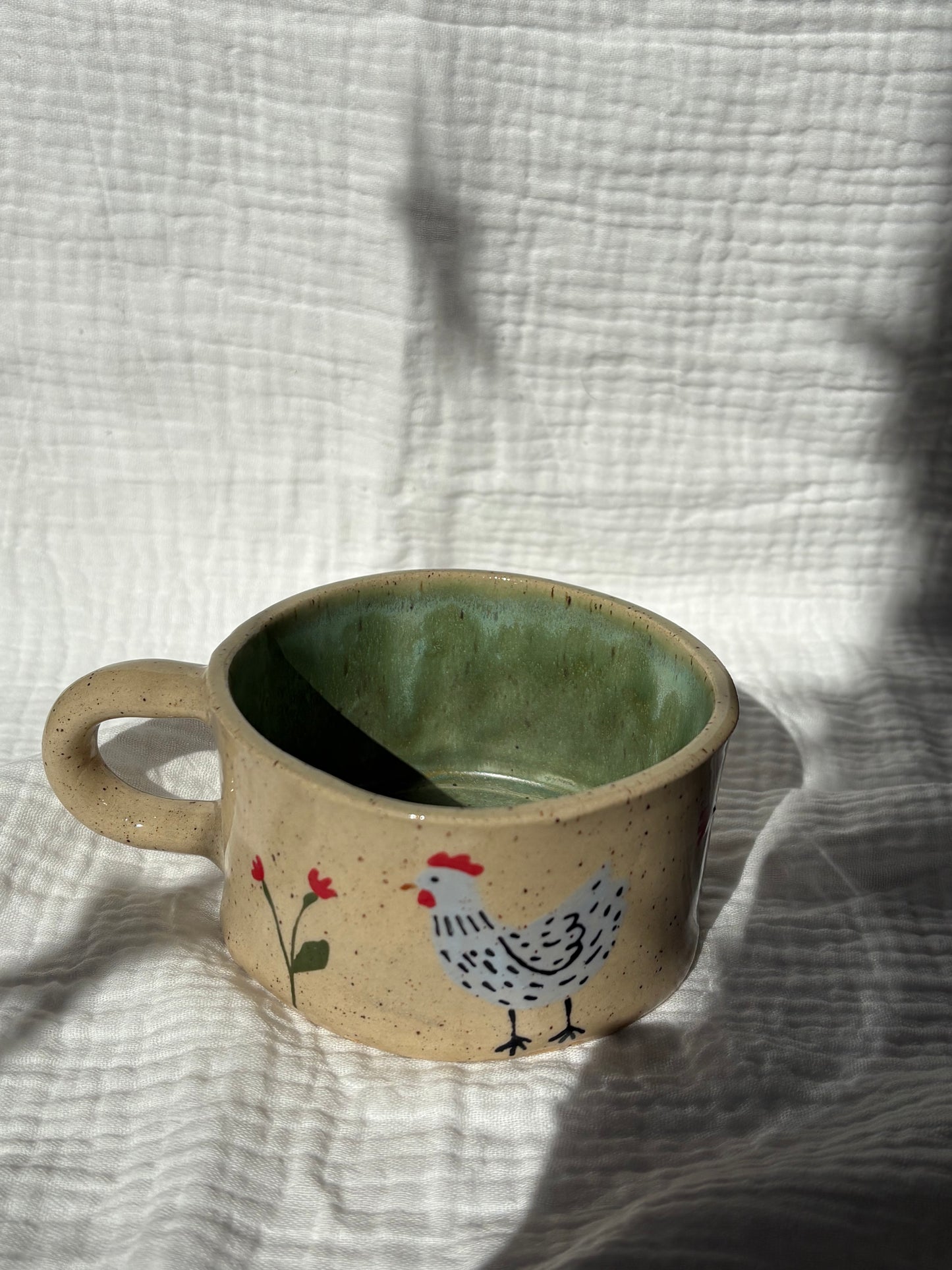 Chicken & Florals Mug