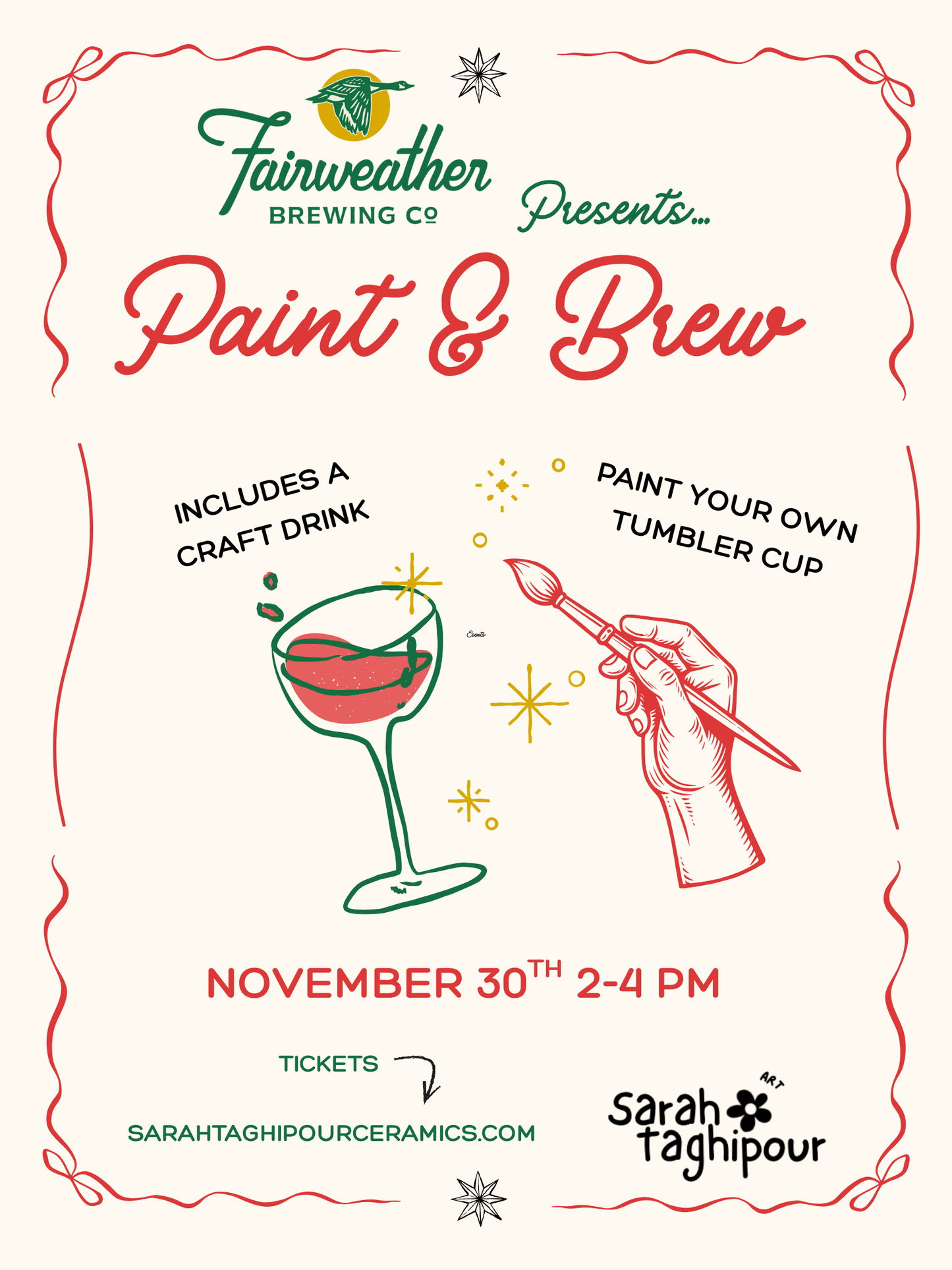Paint & Brew at Fairweather Brewery