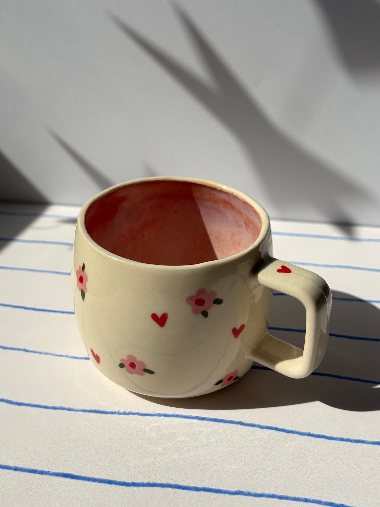 Dainty Pink Flower Espresso Cup