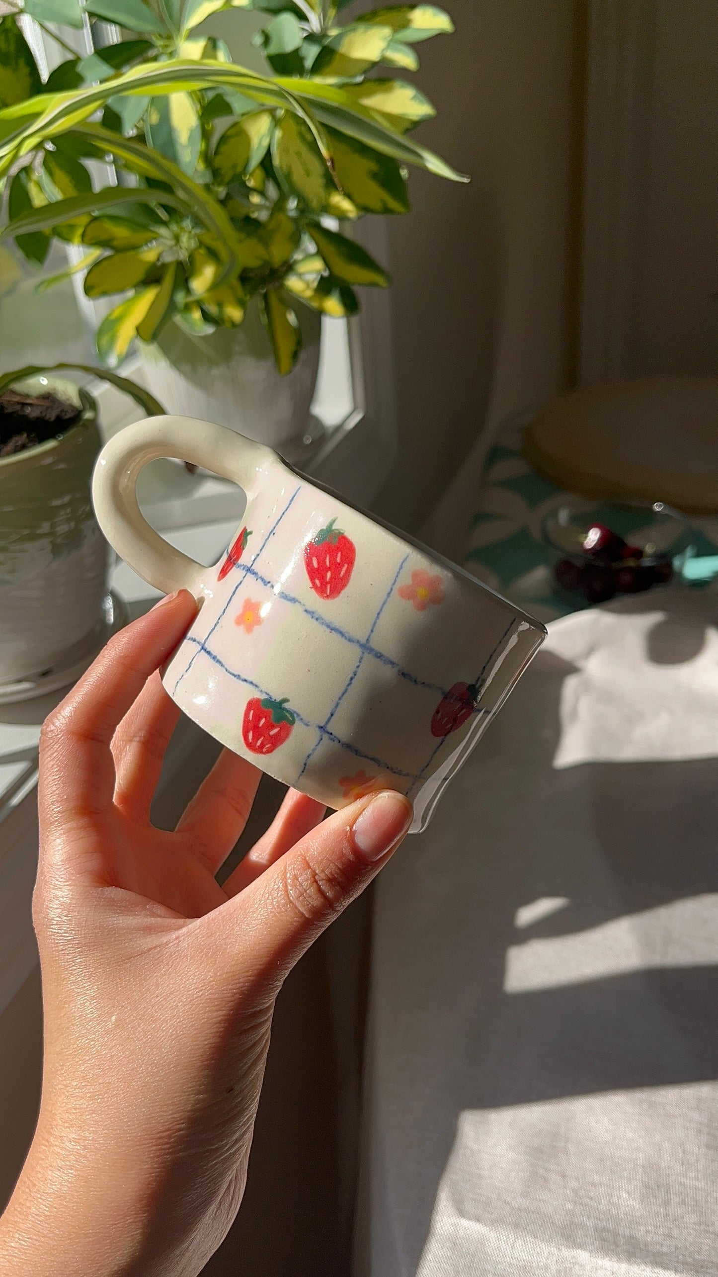 Strawberry Stripes Mug
