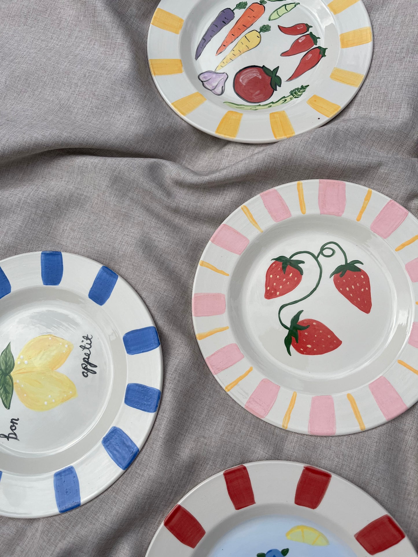 Strawberries Plate