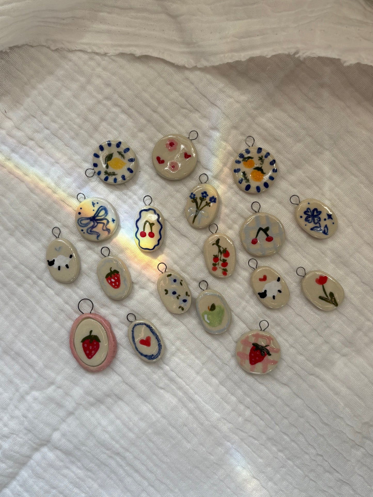 Hand Painted Charm Necklace