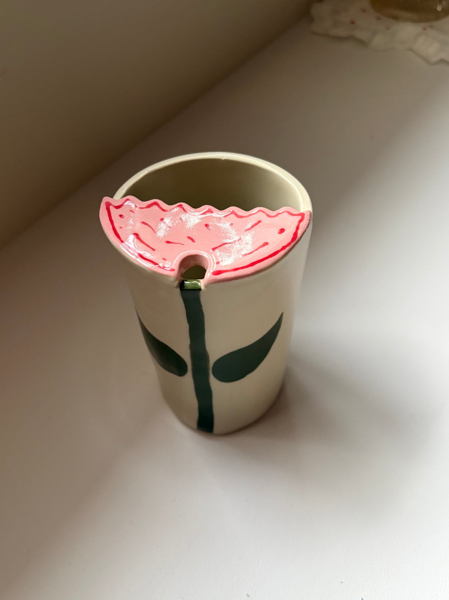 Pink Flower To-Go Cup (seconds)
