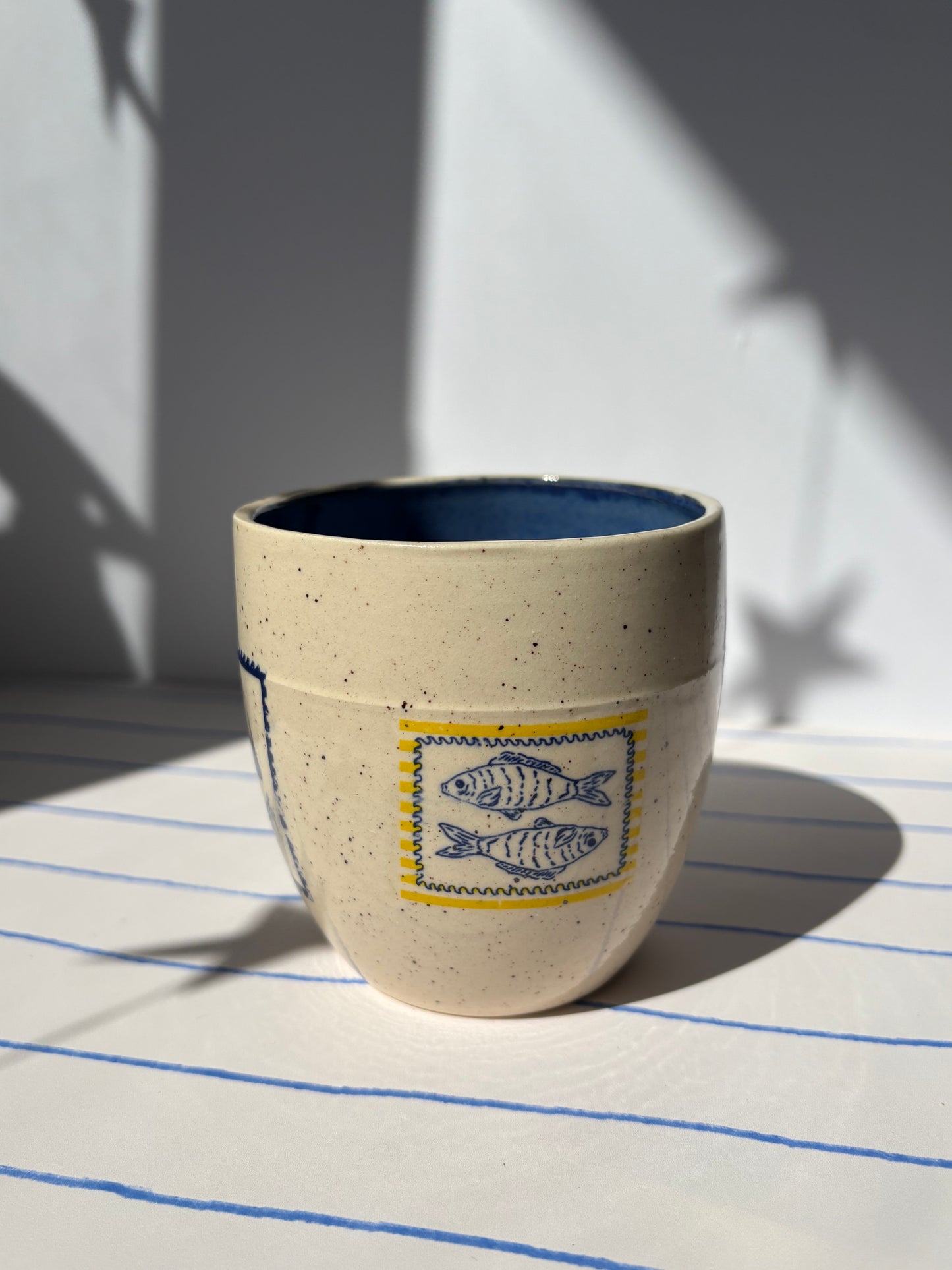 Mediterranean Summer Tumbler Cup Blue (Style 3)