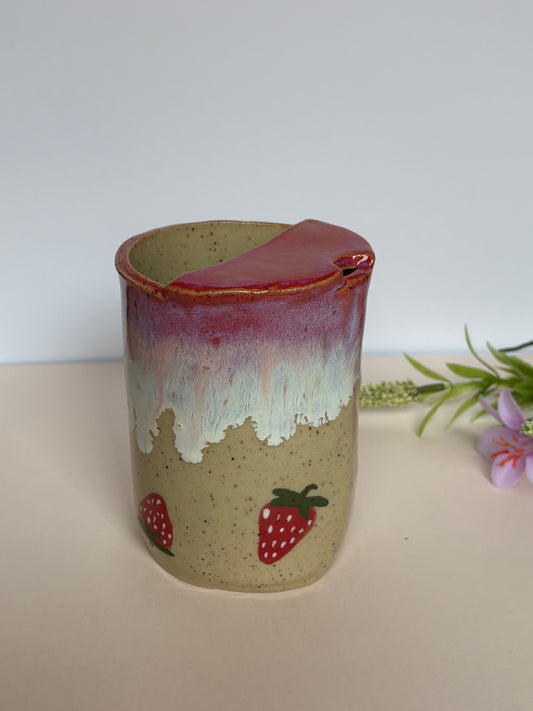 Strawberry Milkshake To-Go Cup