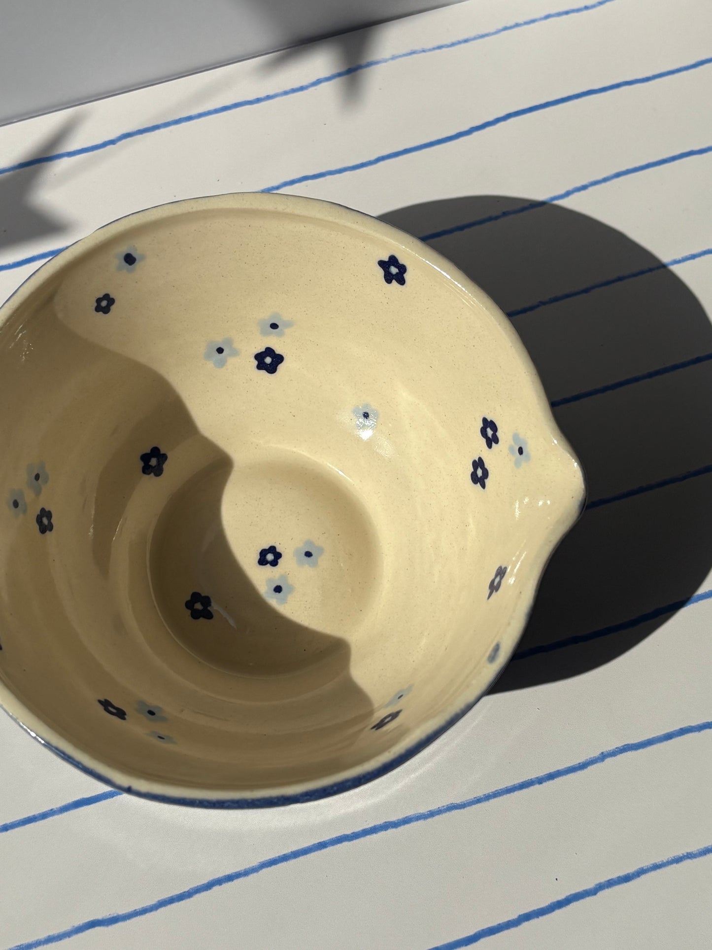 Dainty Blue Flowers Matcha Bowl