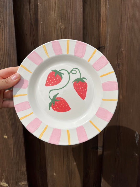 Strawberries Plate