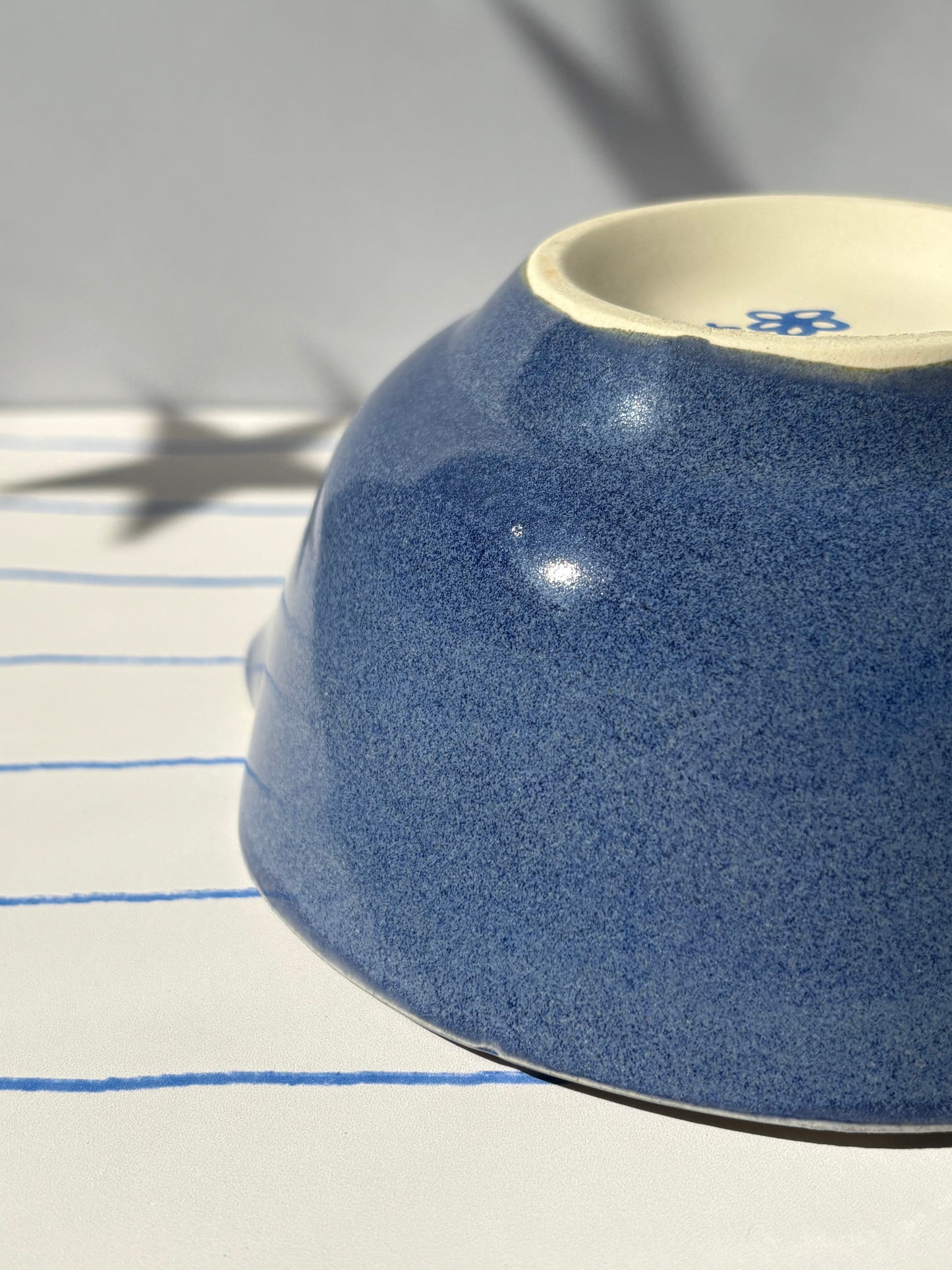 Dainty Blue Flowers Matcha Bowl