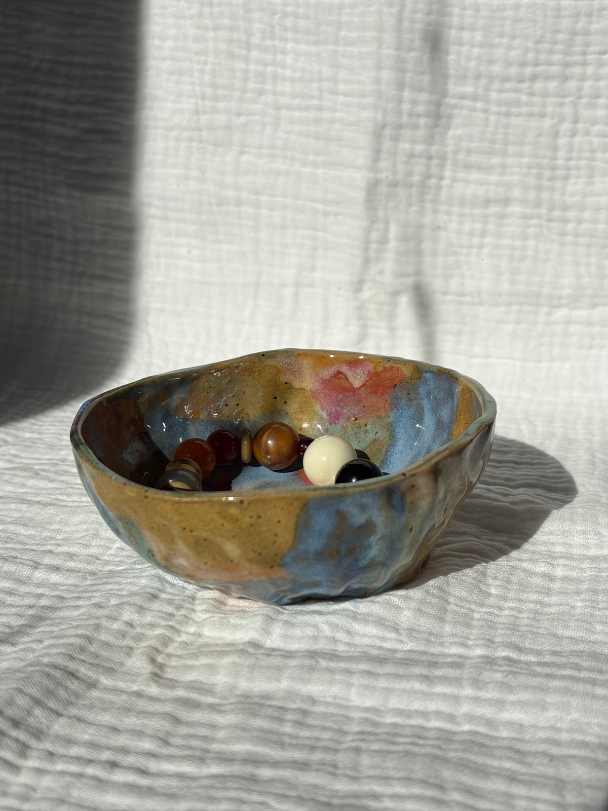 Handmade Rainbow Sherbert Bowl