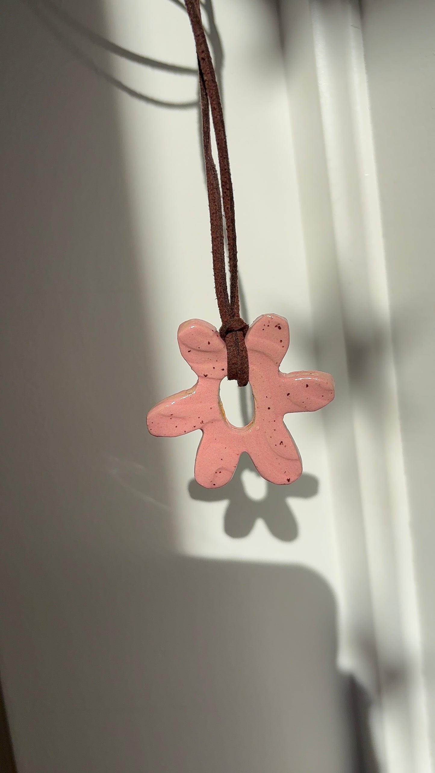 Baby Pink Flower Necklace