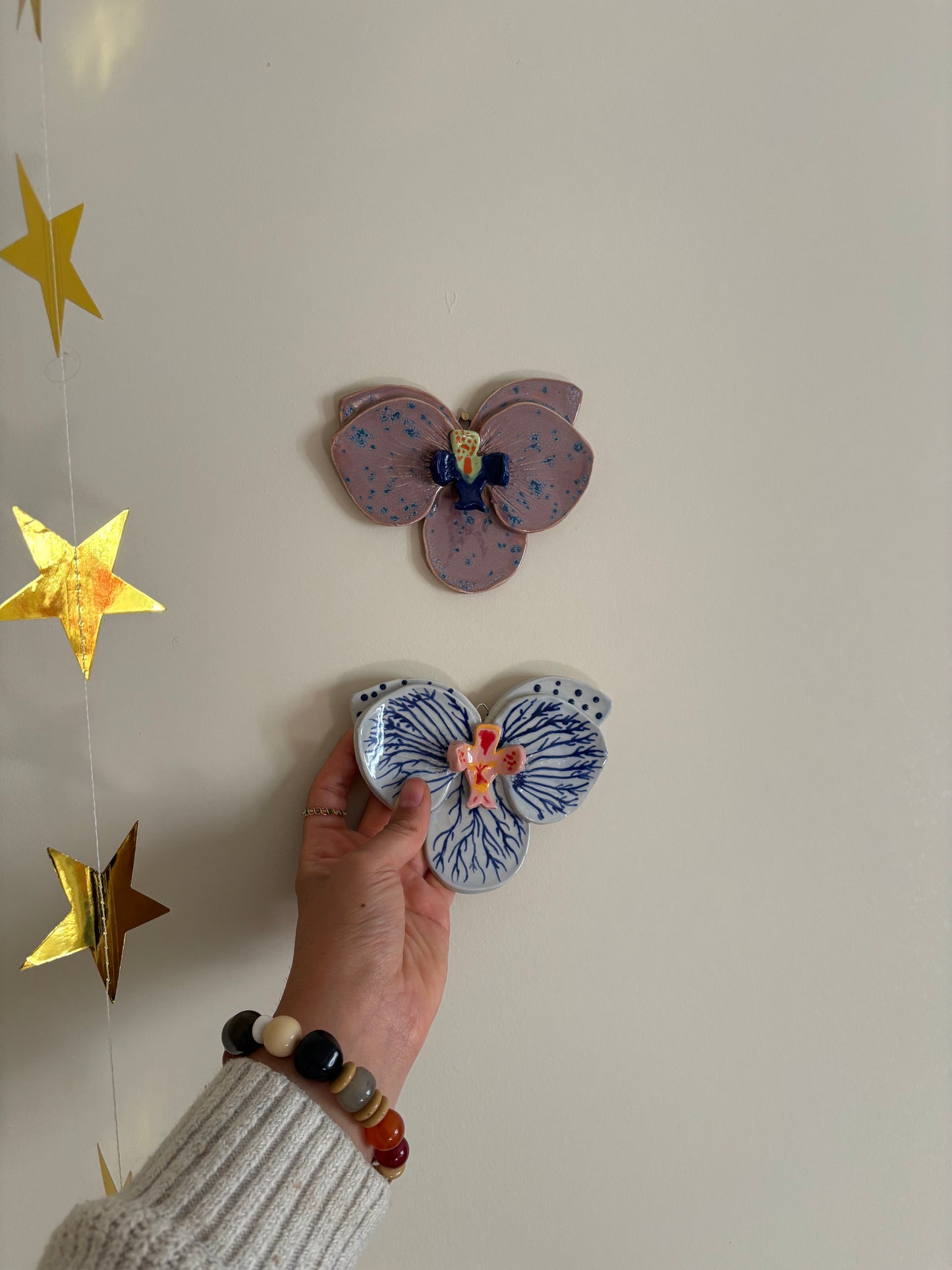 Wall Orchid Sculpture