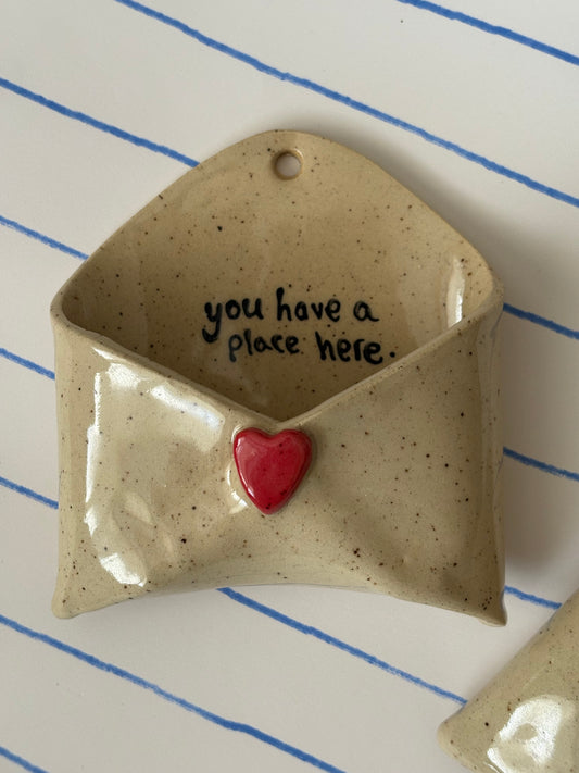 You Have A Place Here Ceramic Wall Envelope