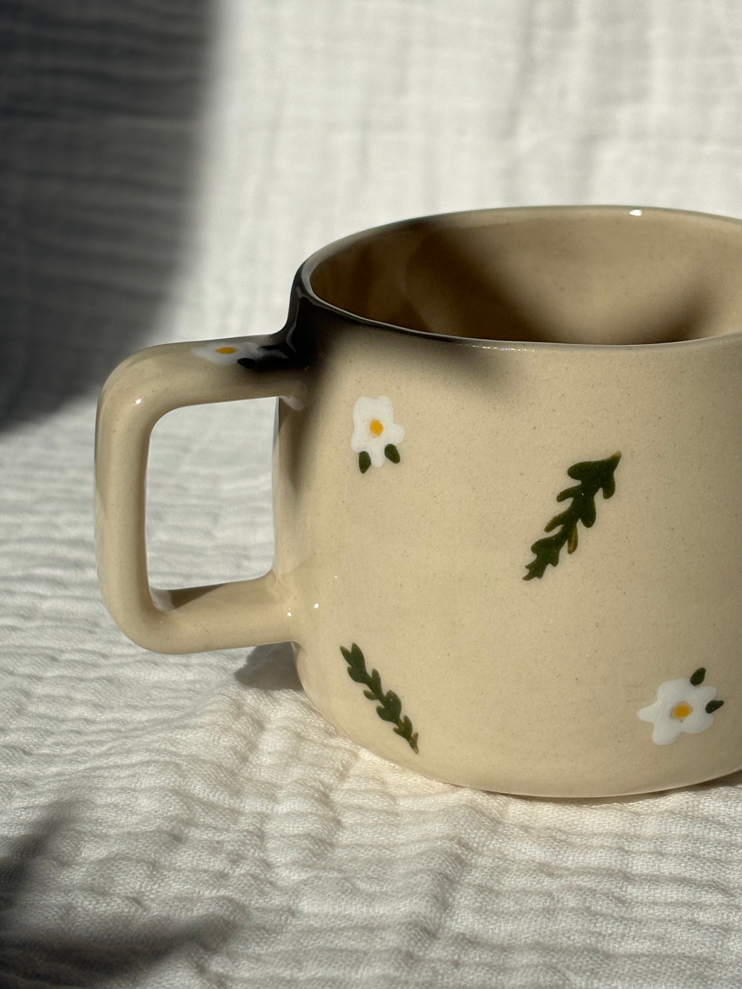 Dainty Flower & Leaf Espresso Cup
