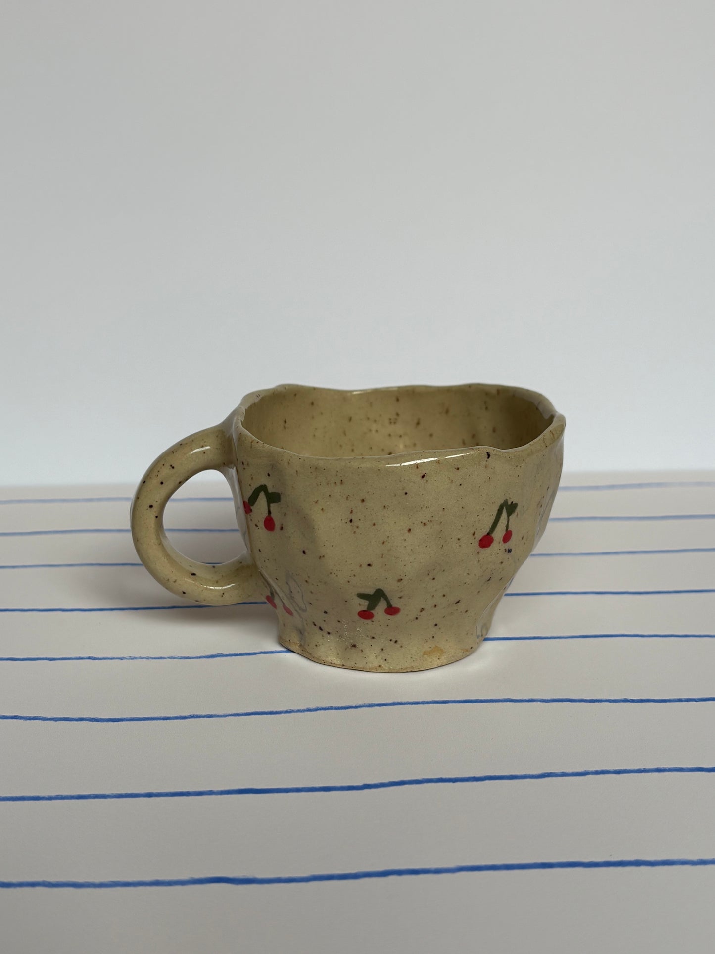 Speckled Cherries Espresso Mug