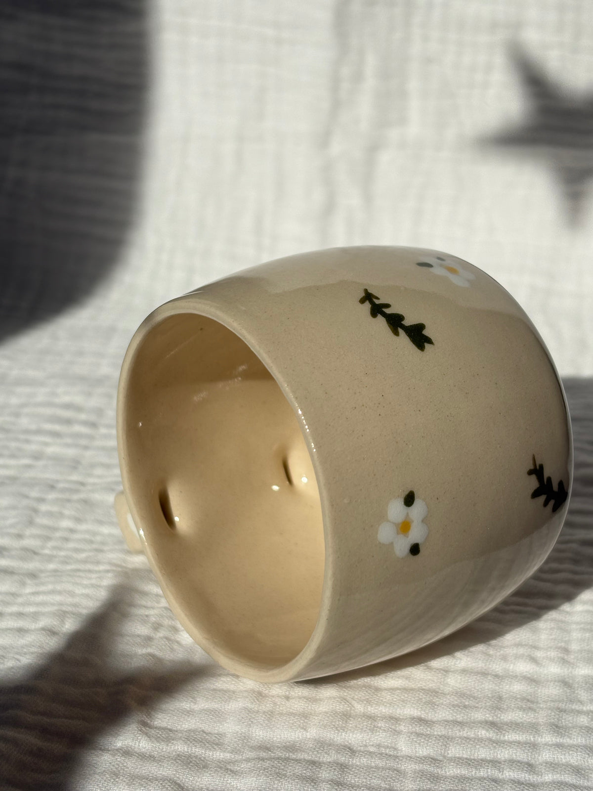 Dainty Flower & Leaf Espresso Cup