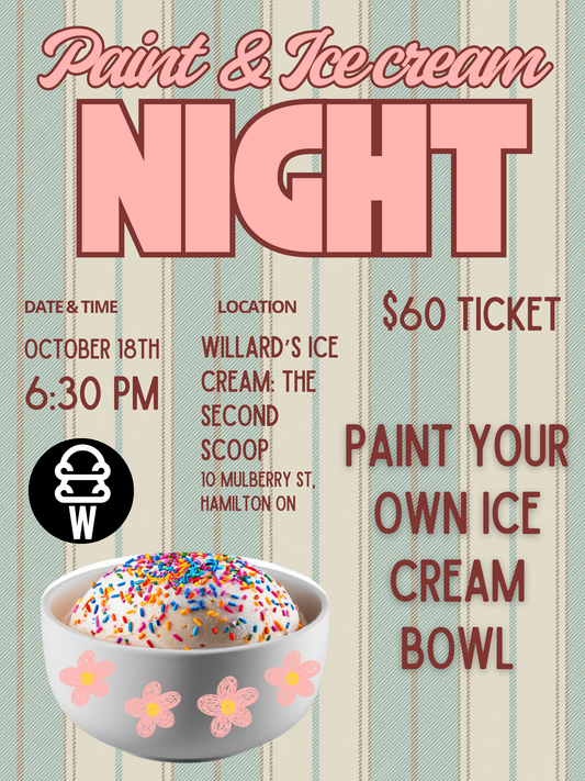 Paint & Ice Cream Night at Willard’s