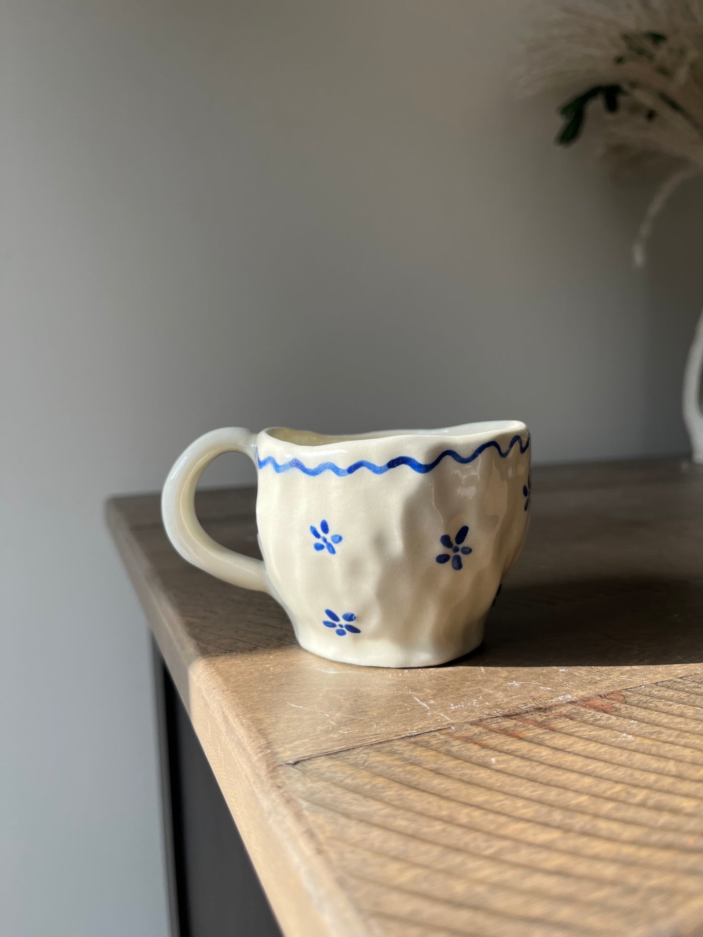 Blue Flowers Espresso Cup
