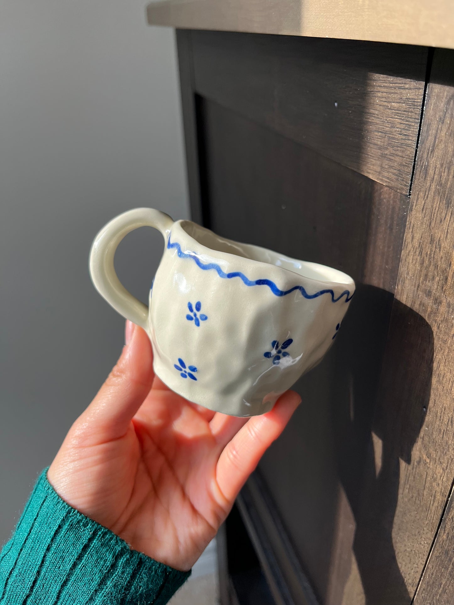 Blue Flowers Espresso Cup
