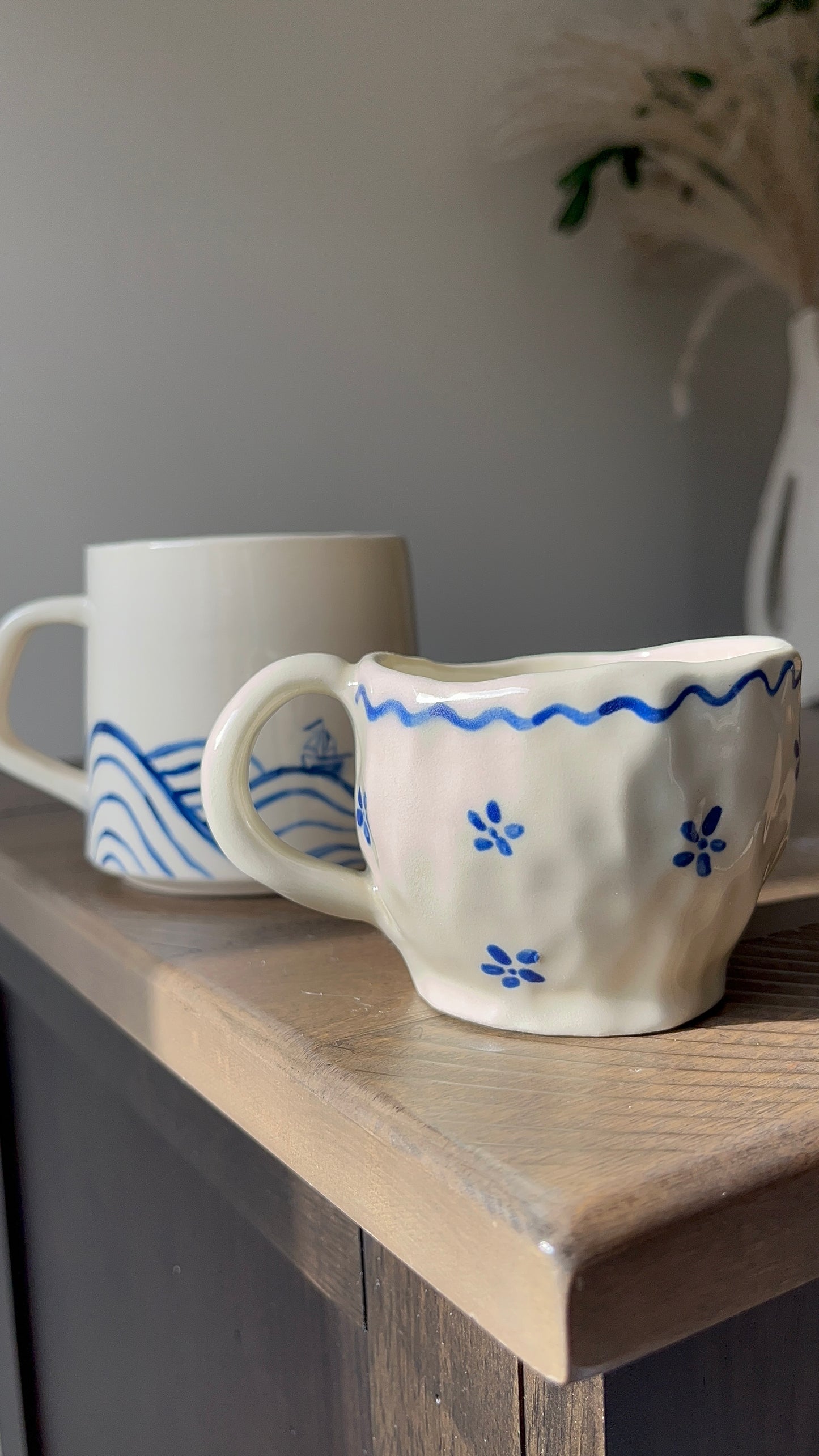 Blue Flowers Espresso Cup